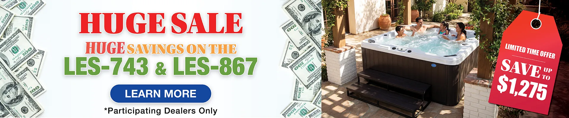 Calspas hot tub being used in a family setting - Bellevue